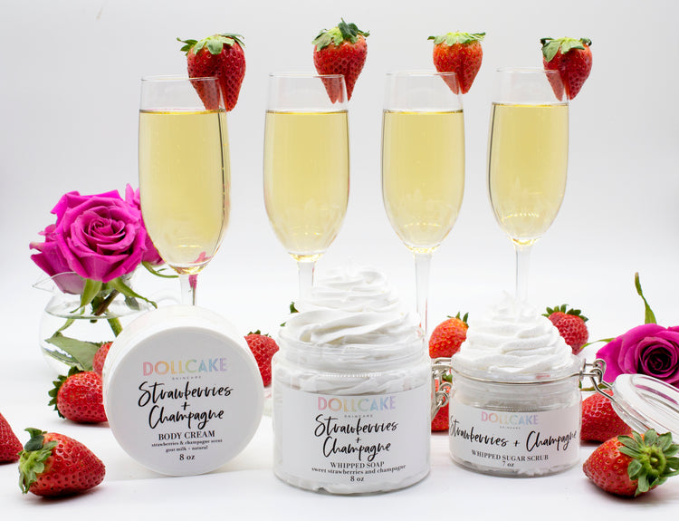 Strawberries and Champagne Sugar Set